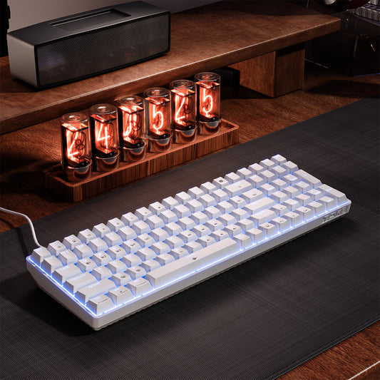TMKB T98SE Wired Mechanical Gaming Keyboard, Linear Red Switch, Number Pad, LED Backlit, Backlit keycap, USB Plug & Play