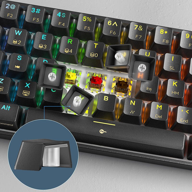  DIERYA DK61E Mechanical Gaming Keyboard, 60% Percent