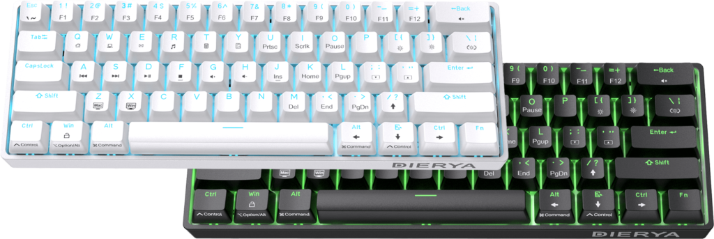 DIERYA DK61SE Wired 60% Percent Mechanical Keyboard Instructions