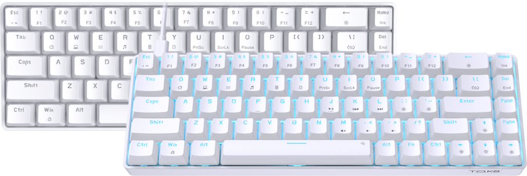 Keyboards TMKB T68SE 65% Mechanical Keyboard 68 keys Wired RGB Gaming  Keyboard For Tablet Desktop Laptop T230215