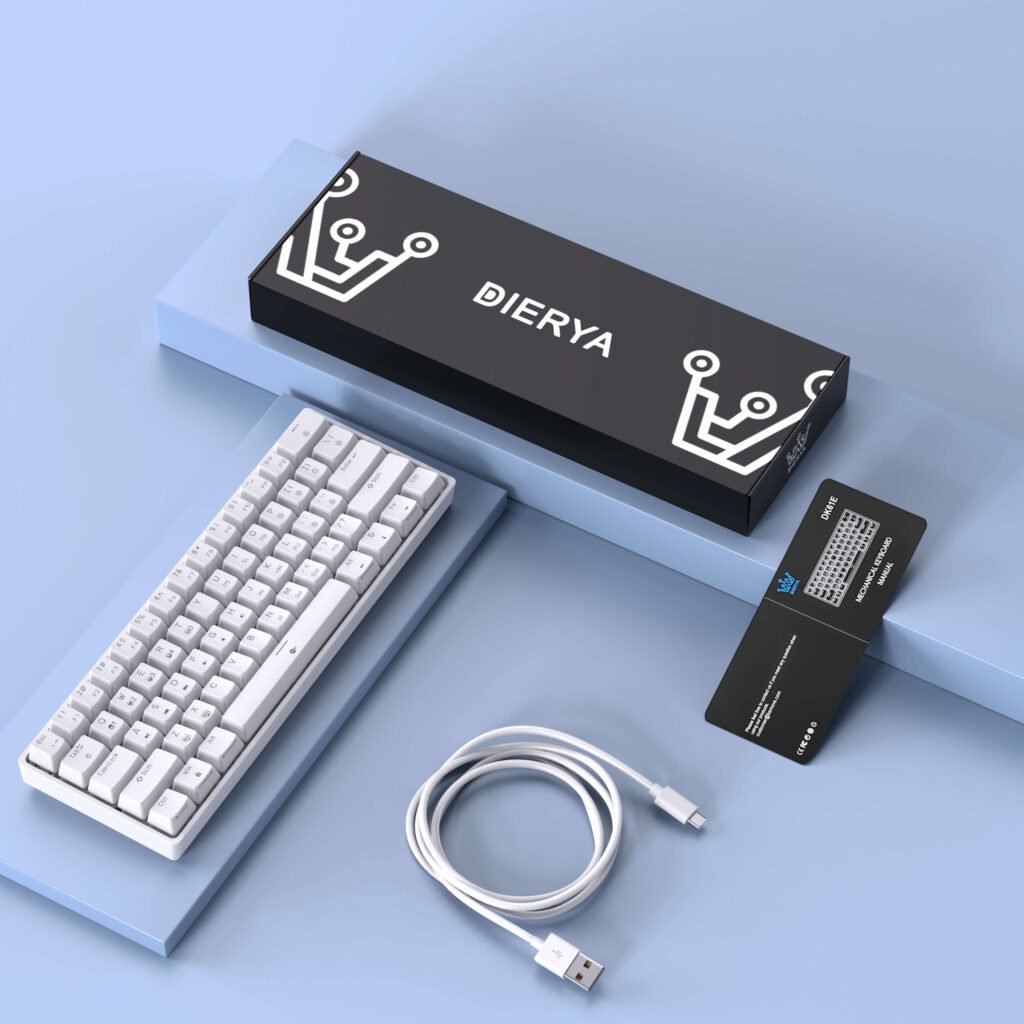 DIERYA DK61E 60% Wired Mechanical Gaming Keyboard RGB Backlit – St